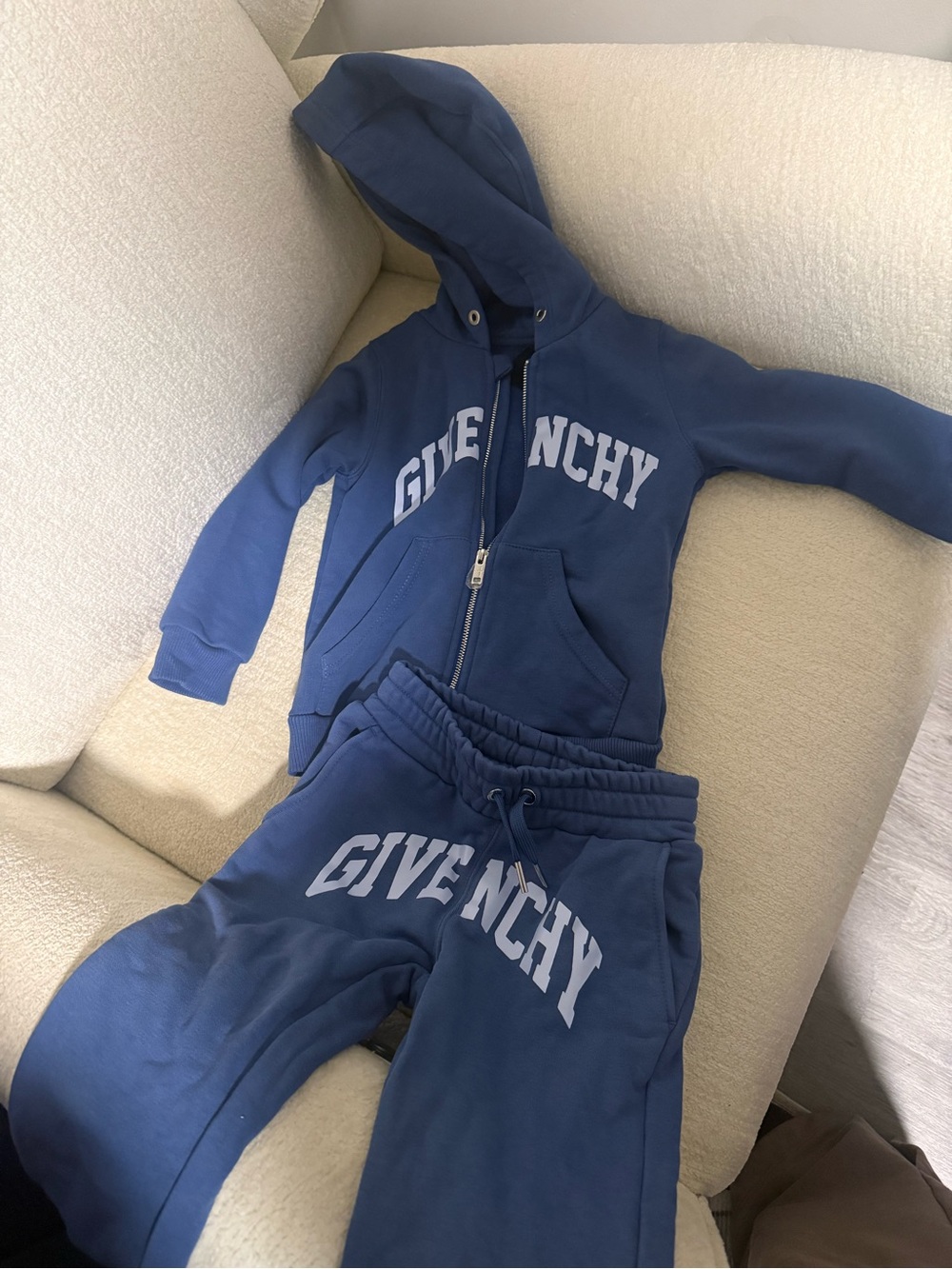 Givenchy Kids Navy Blue Logo Hoodie & Joggers